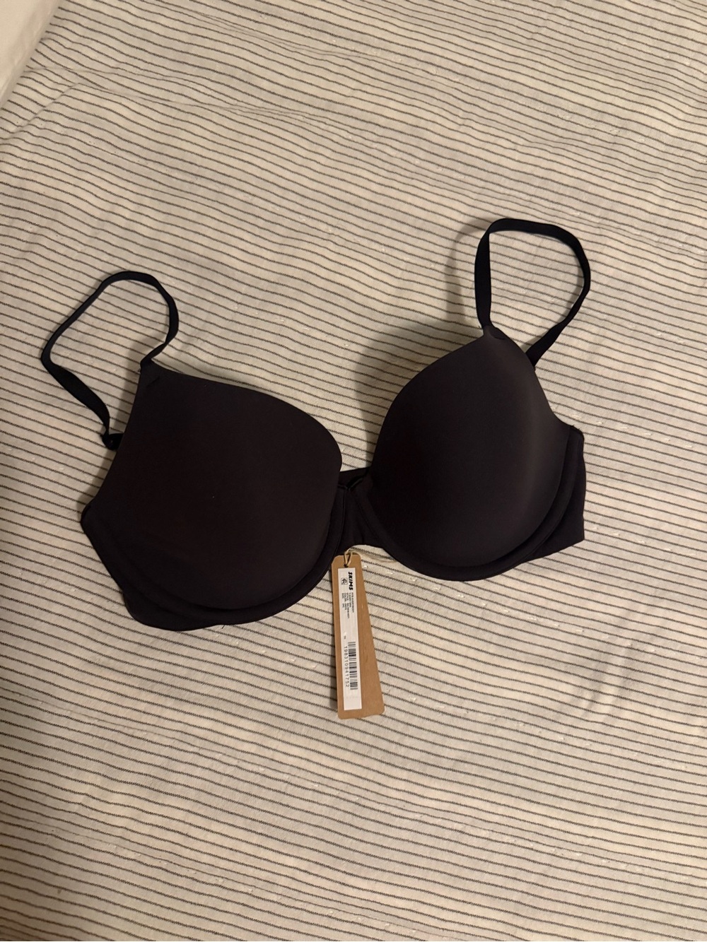 SKIMS Black Smooth T-Shirt Bra
